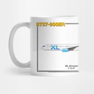 Boeing B737-900ER - XL Airways (Art Print) Mug